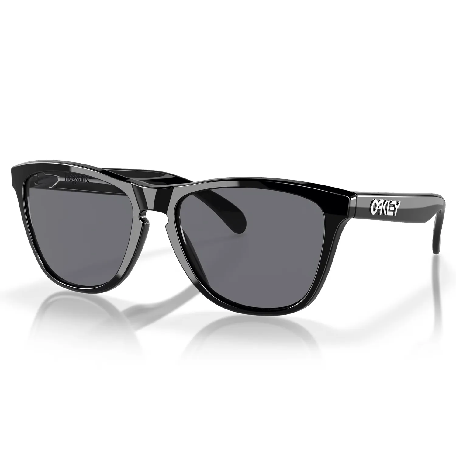 Oakley Frogskins Sunglasses Polished Black/Grey