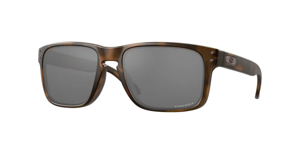 Oakley Holbrook Matte Brown Tortoise Frame - Prizm Black Lens - Non Polarized Sunglasses