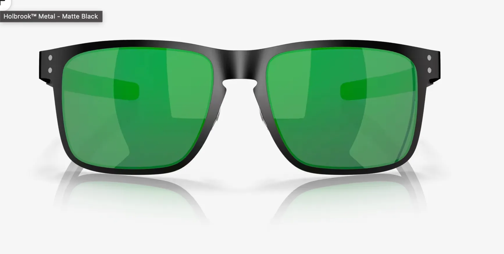 Oakley Holbrook™ Metal Jade Iridium Lenses,  Matte Black Frame