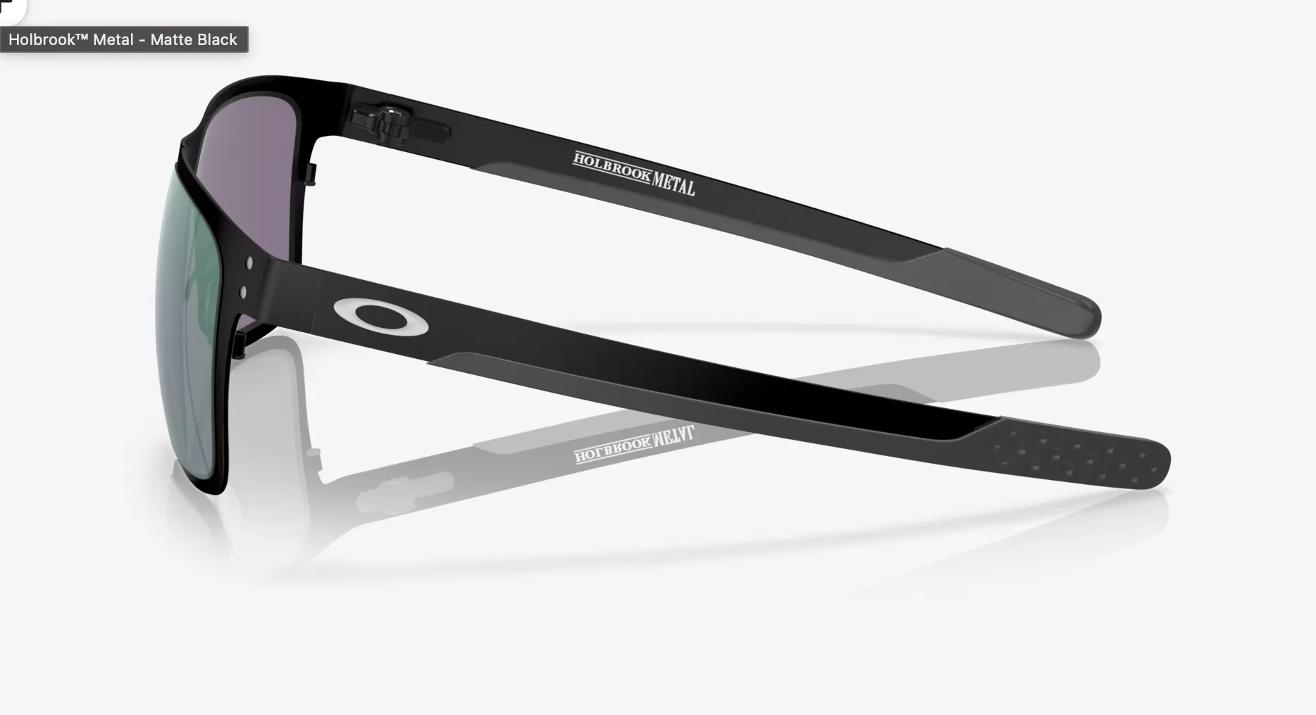 Oakley Holbrook™ Metal Jade Iridium Lenses,  Matte Black Frame