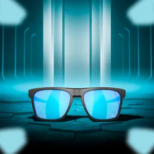 Oakley Leffingwell Matte Dark Grey Prizm Sapphire Sunglass
