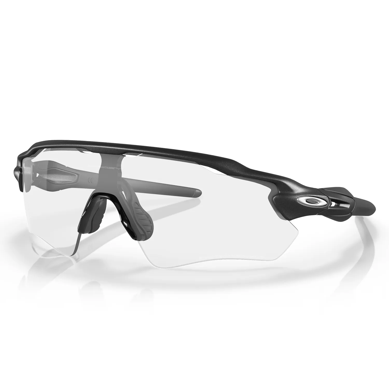Oakley Radar EV Path Sunglasses Steel/Clear to Black Iridium Photochromic
