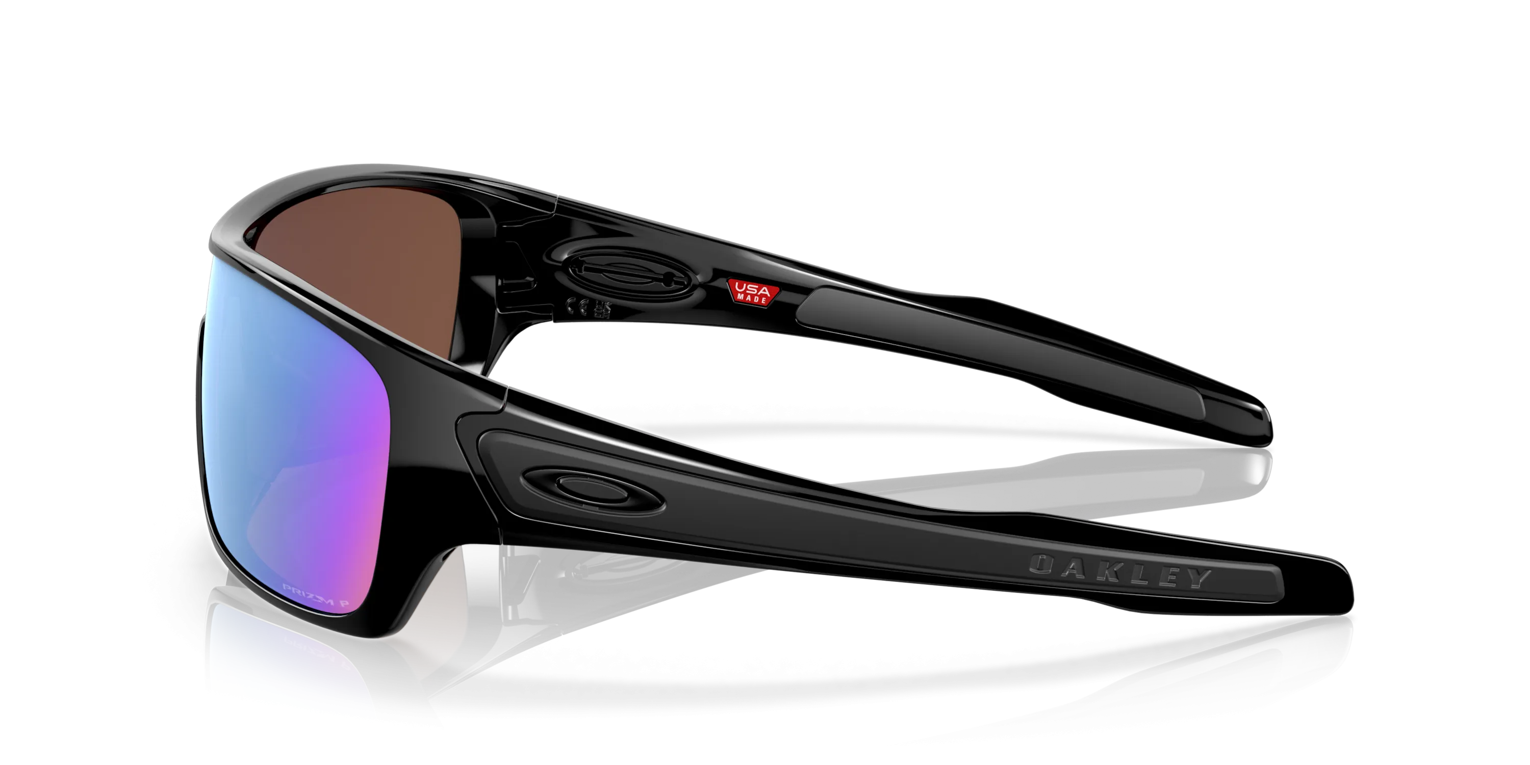 Oakley Turbine Rotor - Polished Black With Prizm Deep Water Polarized Lenses