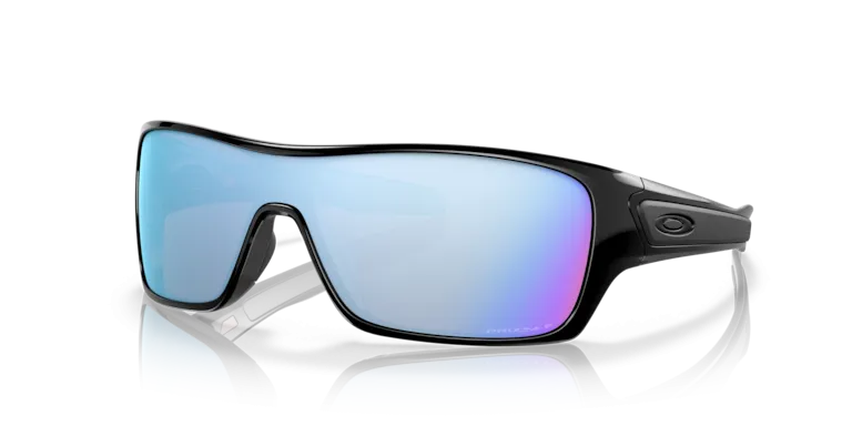 Oakley Turbine Rotor - Polished Black With Prizm Deep Water Polarized Lenses