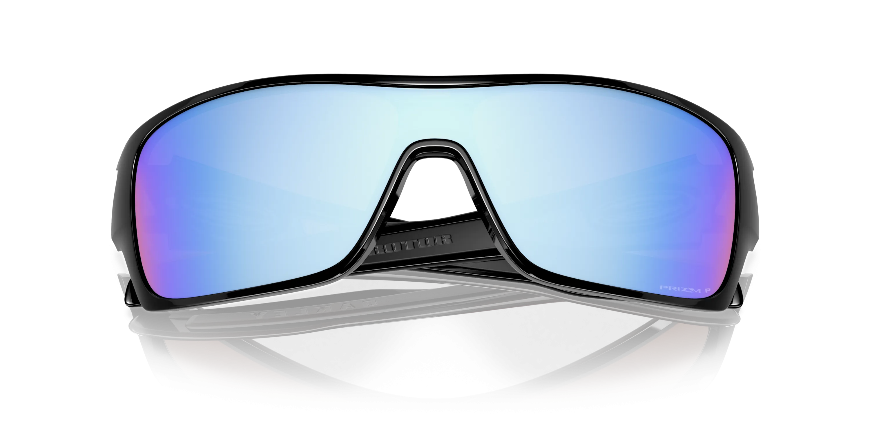 Oakley Turbine Rotor - Polished Black With Prizm Deep Water Polarized Lenses