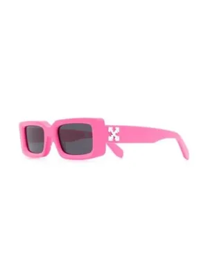 Off-White Arthur Square Frame Sunglasses Fluo Pink/White