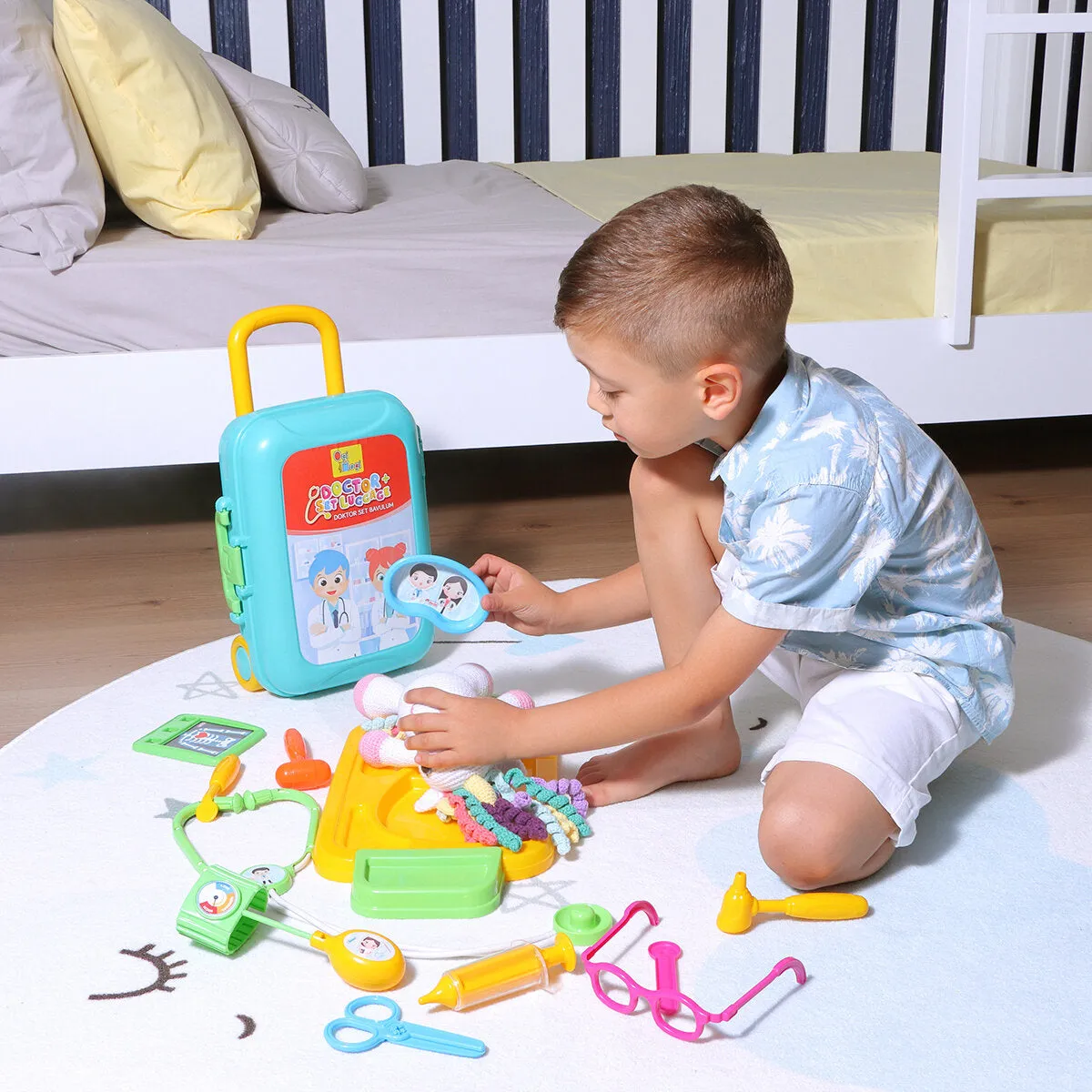 Ogi Mogi Toys Doctor Set Luggage - Pretend Play Medical Kit for Kids