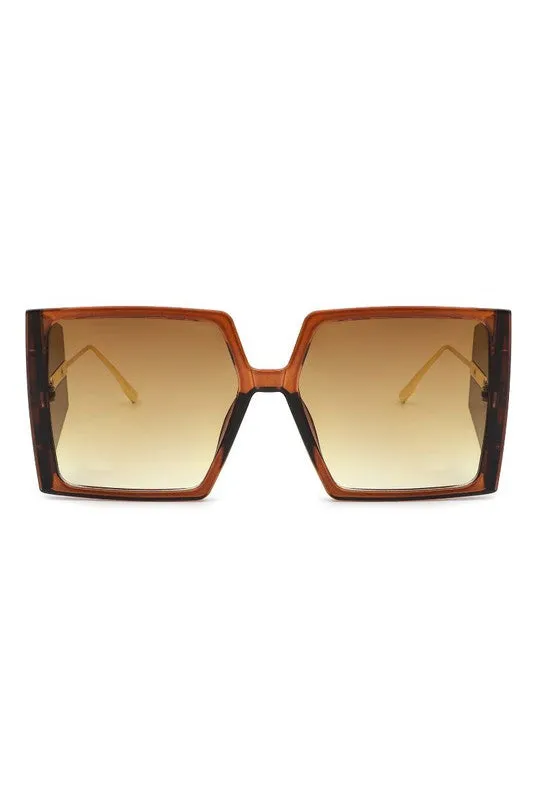 On the Horizon-Oversized Square Fashion Sunglasses