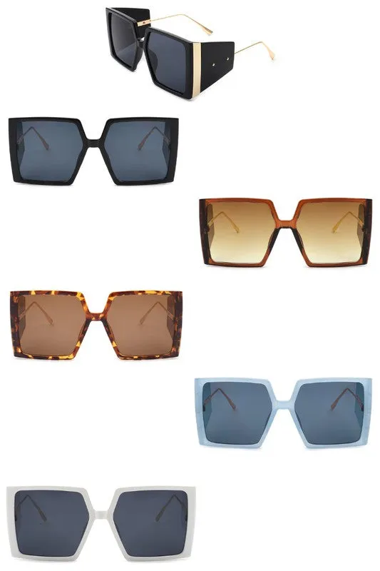 On the Horizon-Oversized Square Fashion Sunglasses