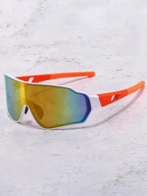Orange Sport Glasses For Hiking Running Driving Riding Fishing Sports Style