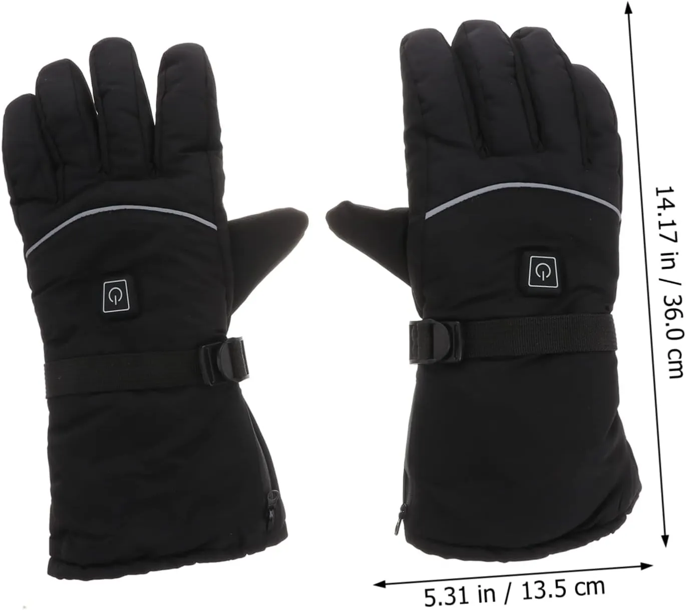 Outdoor Gloves Winter Warm Touchscreen Warmers Skiing Battery Powered Gloves Black Gloves Ski Gloves