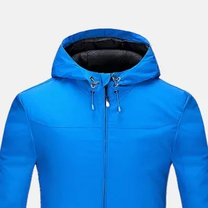 Outdoor Jackets Lightweight Waterproof Jackets for Men Windproof Outdoor Softshell Rain Coat with Hood Windbreaker Softshell Jacket (Color : Gray, Size : M)