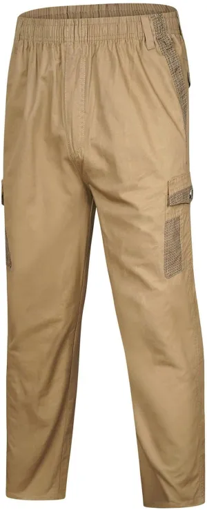 Outdoor Pants for Men Fashion Solid Color Cargo Pants Relaxed Fit Hiking Pants Casual Trousers with Multi Pockets