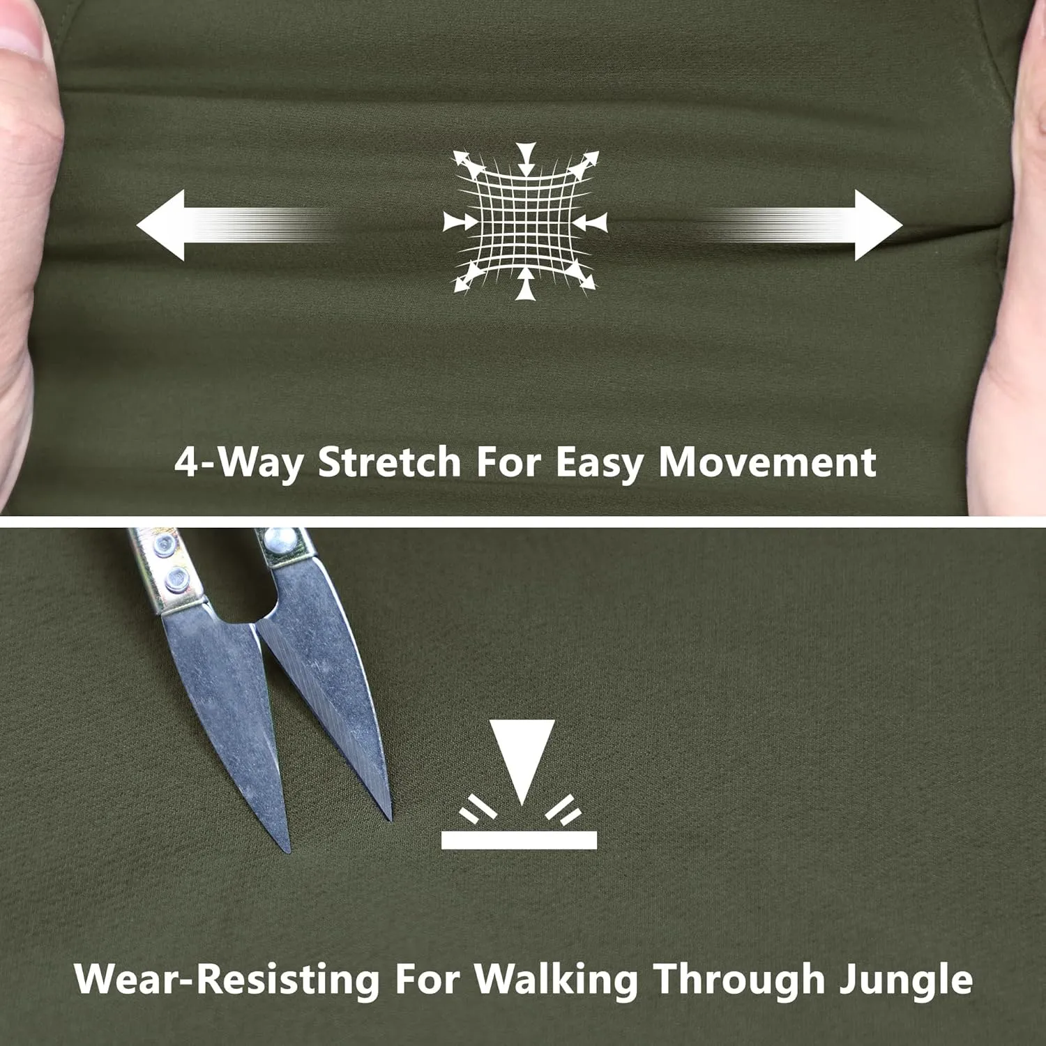 Outdoor Ventures Women's Cargo Hiking Pants, Quick Dry Stretchy Roll Up Outdoor Pants for Camping, Golf, Fishing