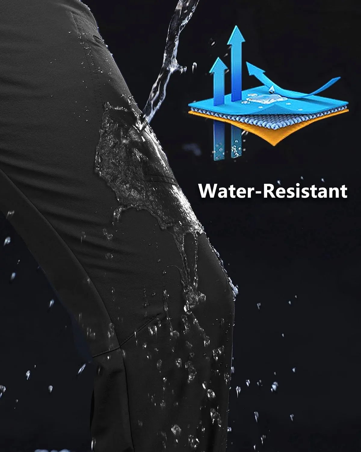 Outdoor Ventures Women's Cargo Hiking Pants, Quick Dry Stretchy Roll Up Outdoor Pants for Camping, Golf, Fishing