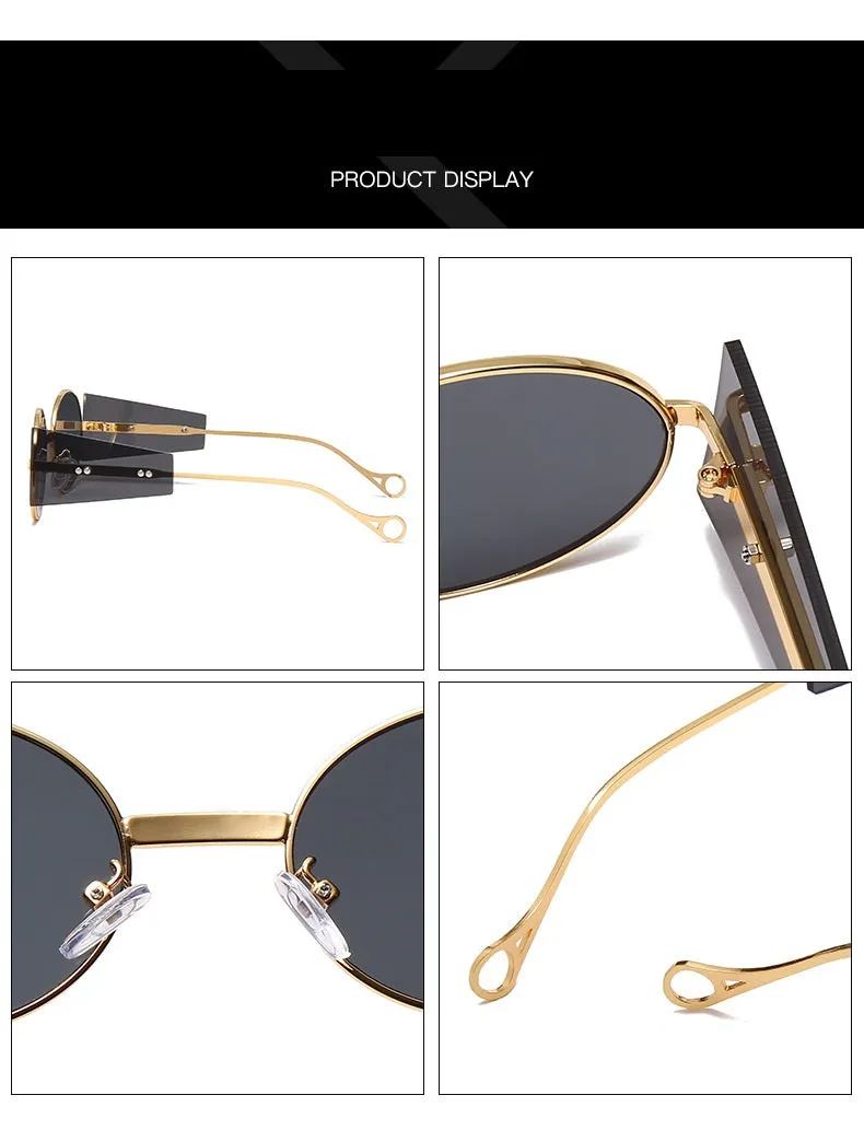 Oval Steampunk Sunglasses