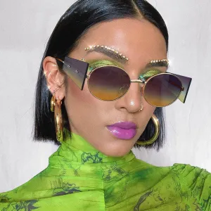 Oval Steampunk Sunglasses