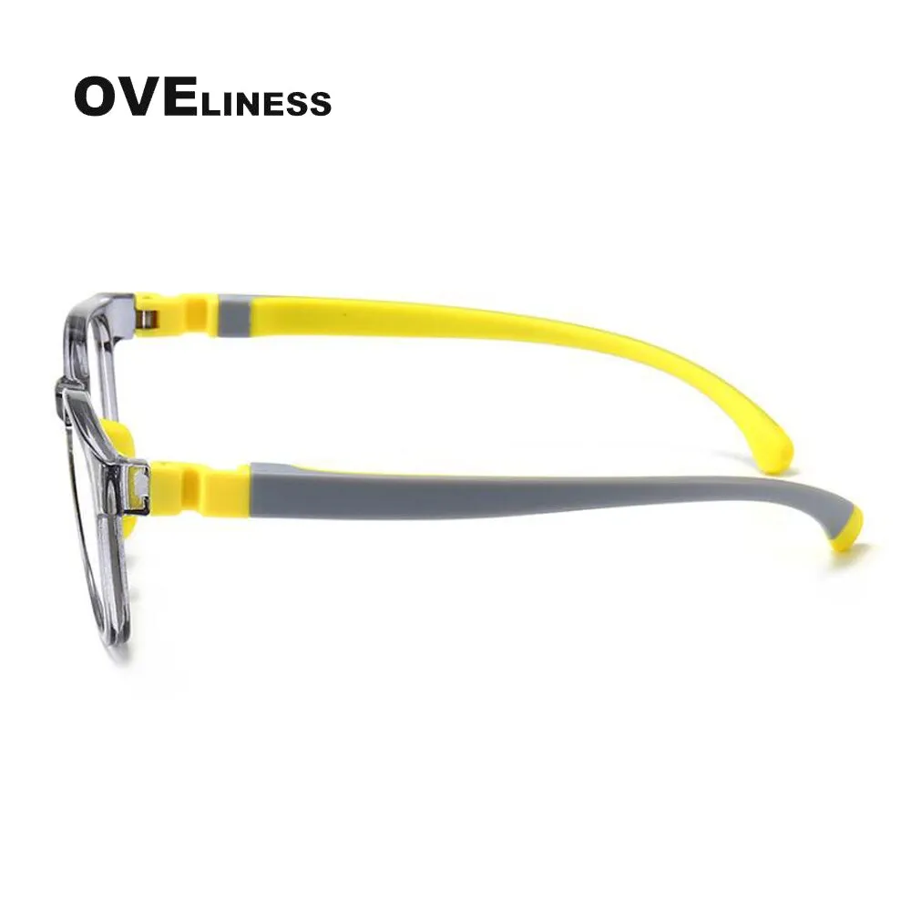 Oveliness Unisex Children's Full Rim Square Round Tr 90 Titanium Eyeglasses Olp06