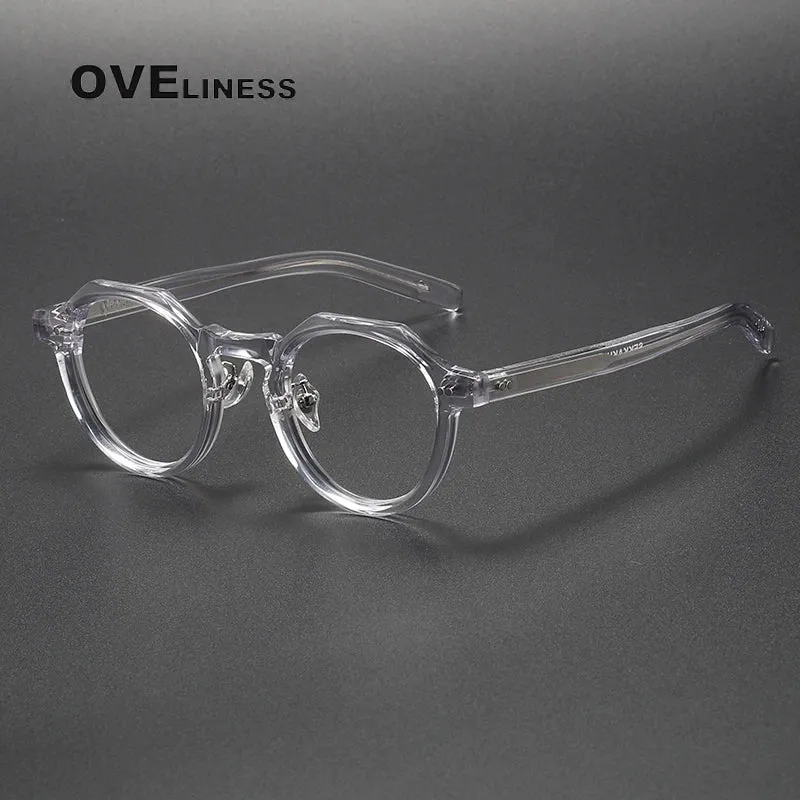 Oveliness Unisex Full Rim Round Acetate Eyeglasses V003
