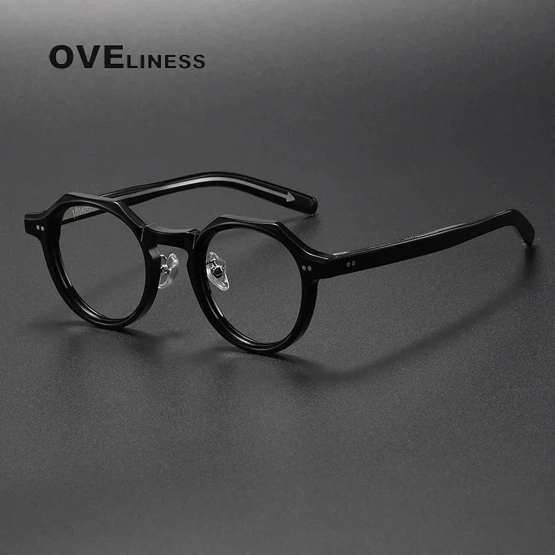Oveliness Unisex Full Rim Round Acetate Eyeglasses V003