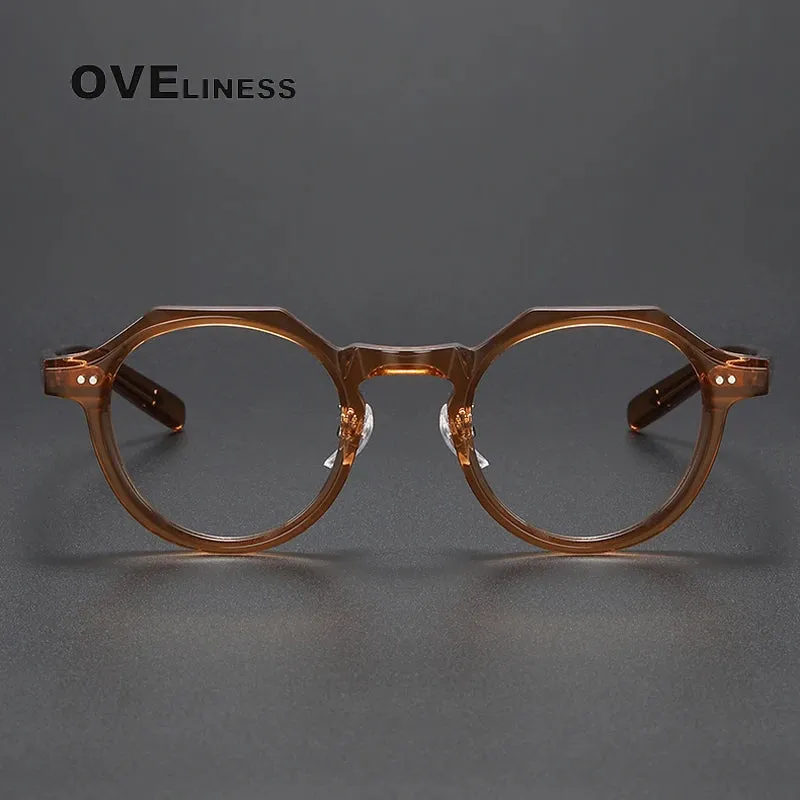 Oveliness Unisex Full Rim Round Acetate Eyeglasses V003
