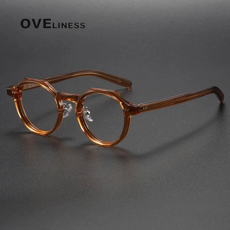 Oveliness Unisex Full Rim Round Acetate Eyeglasses V003