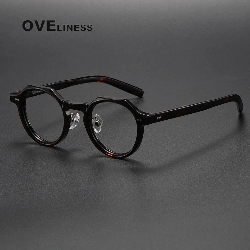 Oveliness Unisex Full Rim Round Acetate Eyeglasses V003