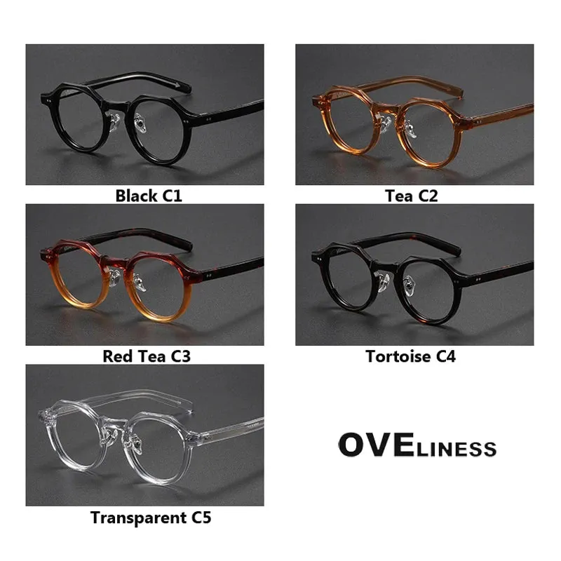 Oveliness Unisex Full Rim Round Acetate Eyeglasses V003