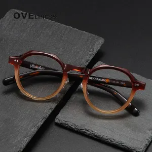 Oveliness Unisex Full Rim Round Acetate Eyeglasses V003