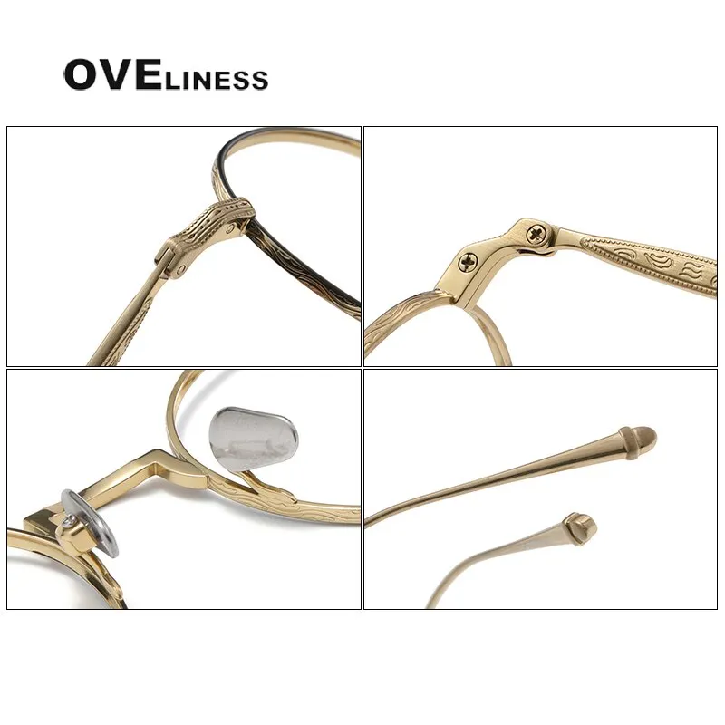 Oveliness Unisex Full Rim Round Titanium Eyeglasses M3103