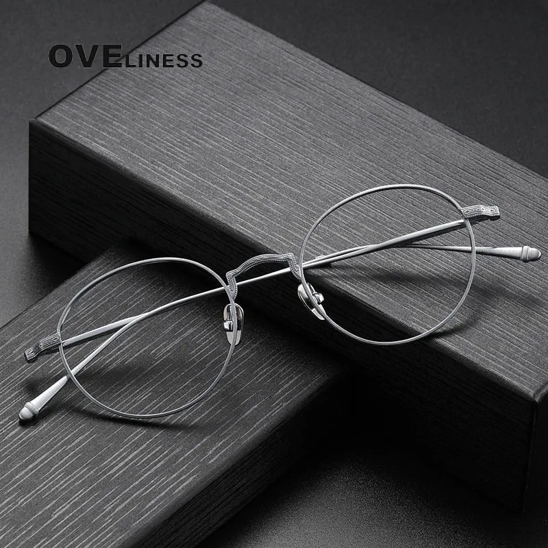 Oveliness Unisex Full Rim Round Titanium Eyeglasses M3103