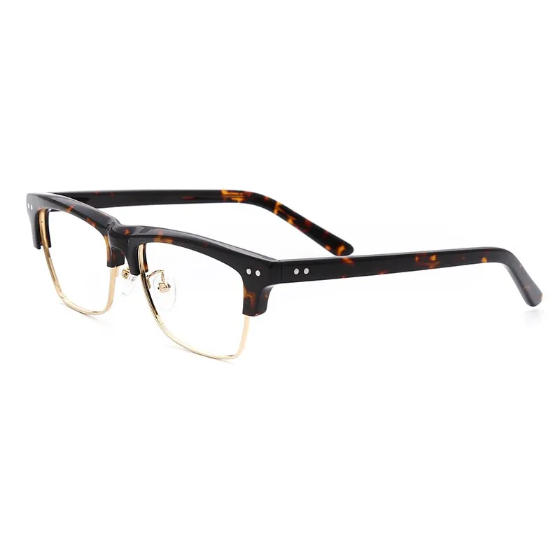 Oveliness Unisex Full Rim Square Acetate Alloy Eyeglasses