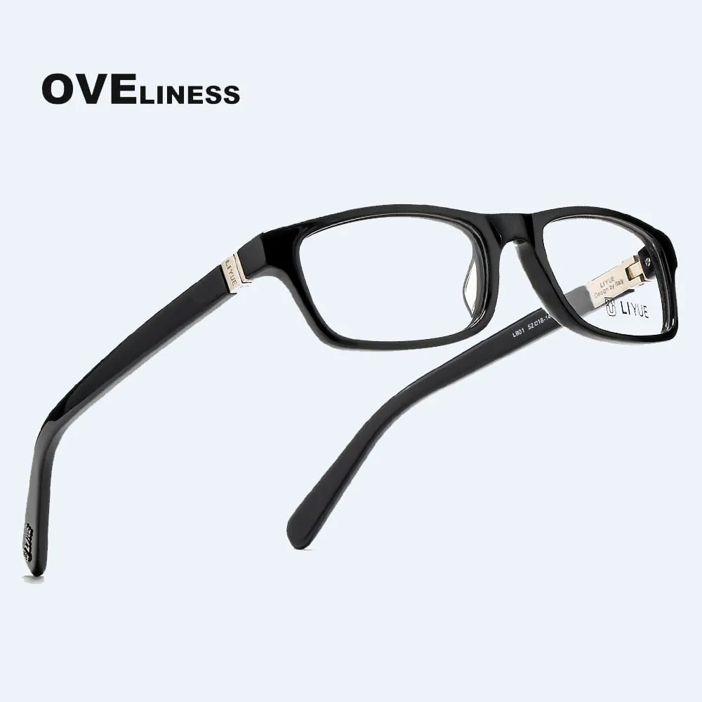 Oveliness Unisex Full Rim Square Acetate Eyeglasses Lb01