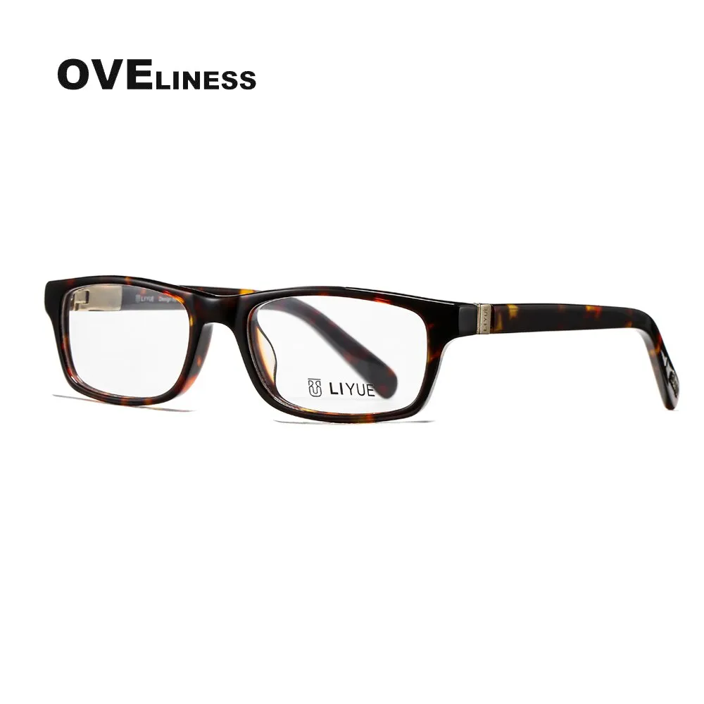 Oveliness Unisex Full Rim Square Acetate Eyeglasses Lb01
