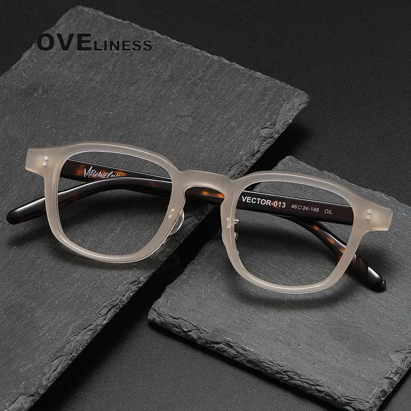 Oveliness Unisex Full Rim Square Acetate Eyeglasses V013