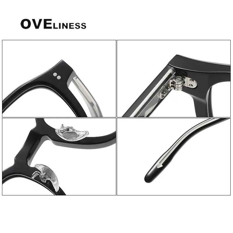 Oveliness Unisex Full Rim Square Acetate Eyeglasses V013