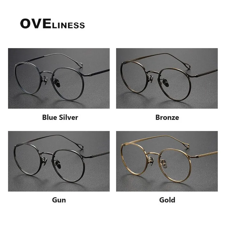 Oveliness Unisex Full Rim Square Titanium Eyeglasses 156b