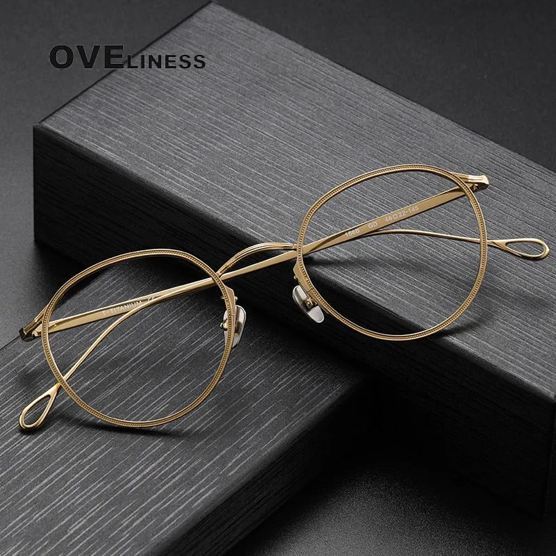 Oveliness Unisex Full Rim Square Titanium Eyeglasses 156b
