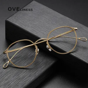 Oveliness Unisex Full Rim Square Titanium Eyeglasses 156b