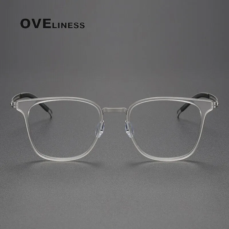 Oveliness Unisex Full Rim Square Titanium Eyeglasses 8202301