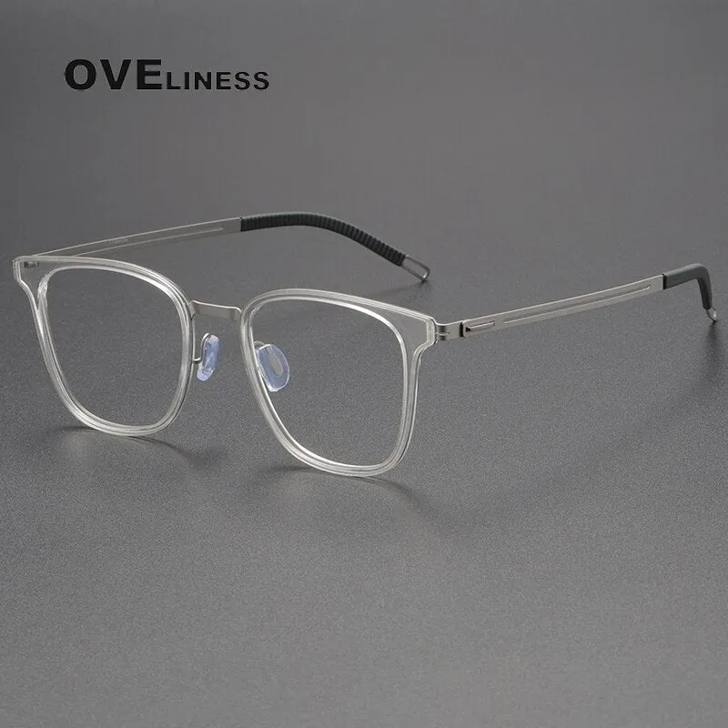 Oveliness Unisex Full Rim Square Titanium Eyeglasses 8202301