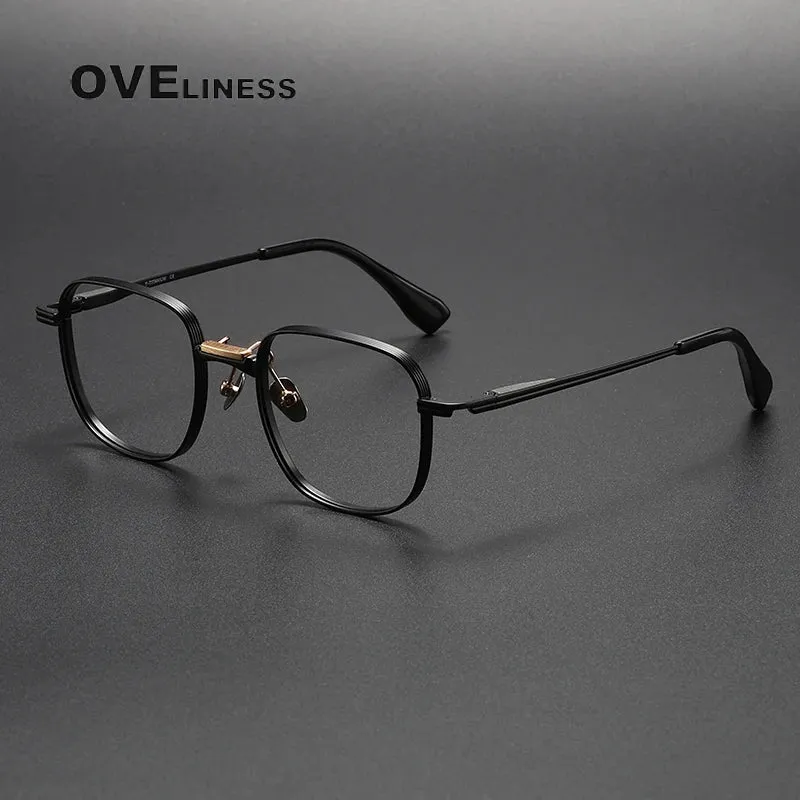Oveliness Unisex Full Rim Square Titanium Eyeglasses D151