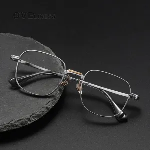 Oveliness Unisex Full Rim Square Titanium Eyeglasses D151