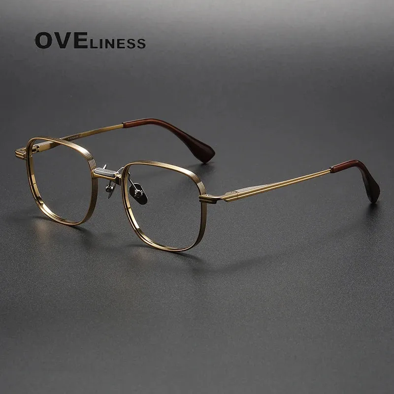Oveliness Unisex Full Rim Square Titanium Eyeglasses D151