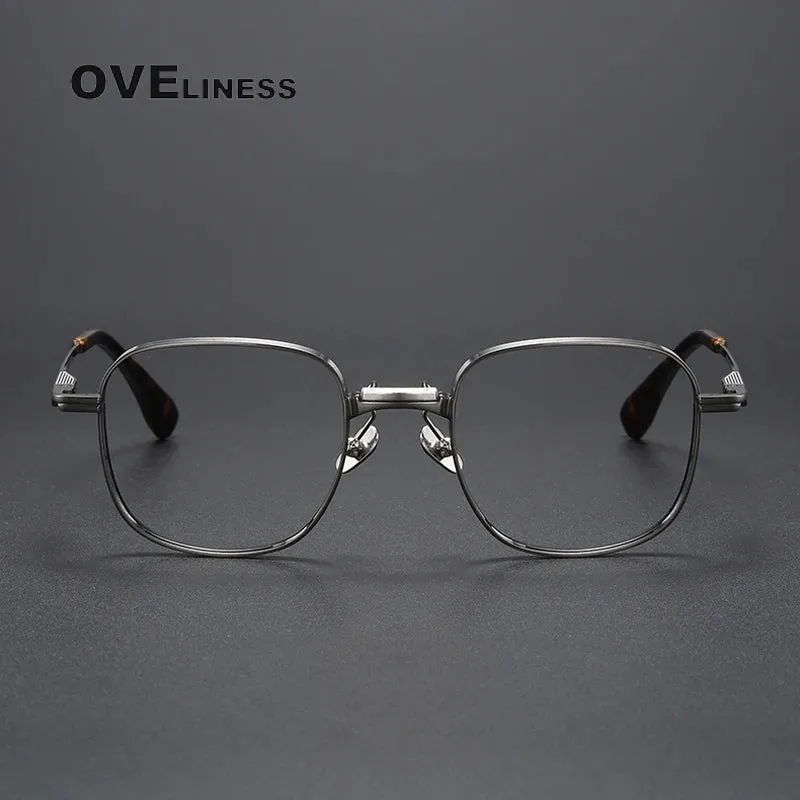 Oveliness Unisex Full Rim Square Titanium Eyeglasses D151