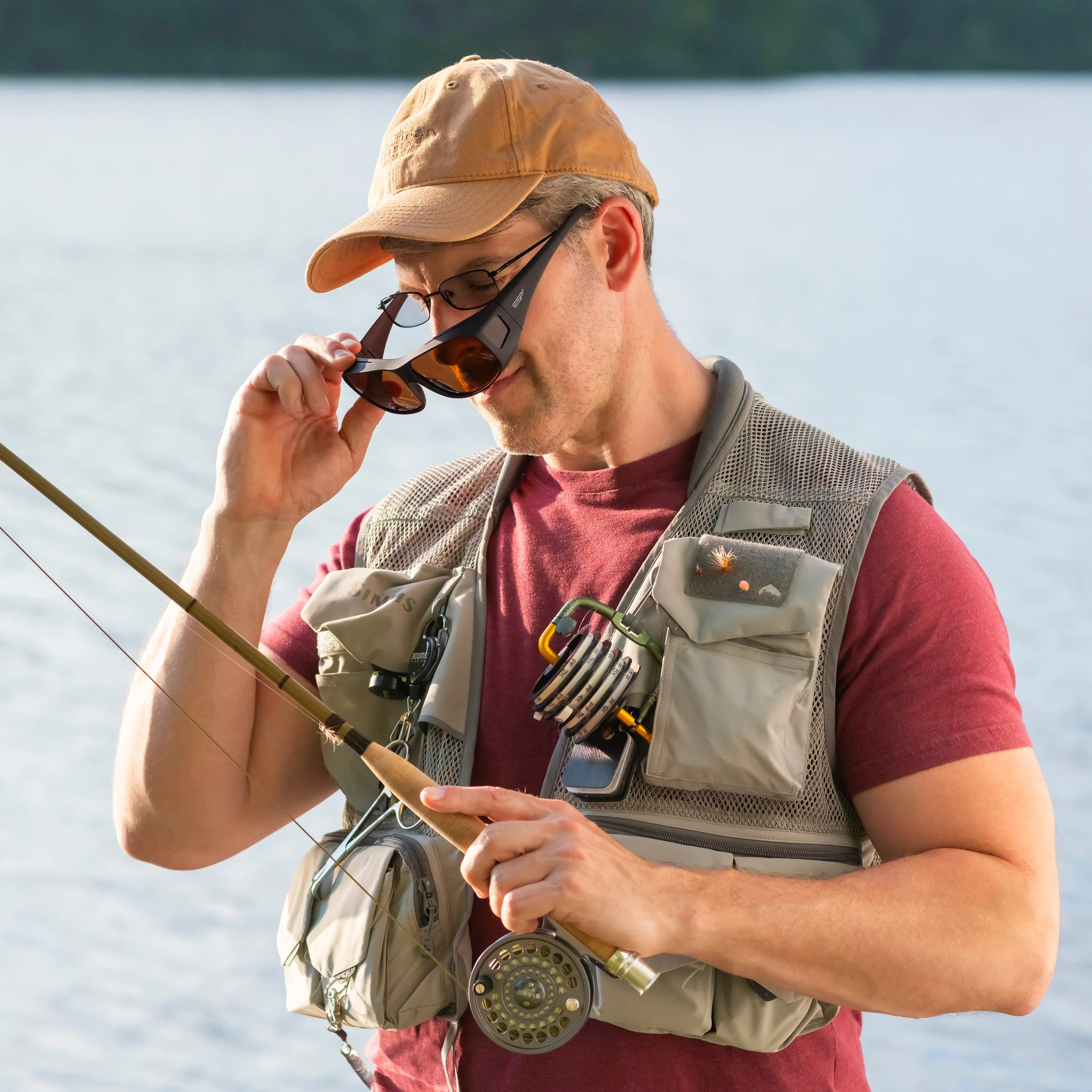Over the Glasses Polarized Collection - Smooth Comfort Brown Frame - (S/M)