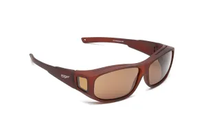 Over the Glasses Polarized Collection - Smooth Comfort Brown Frame - (S/M)
