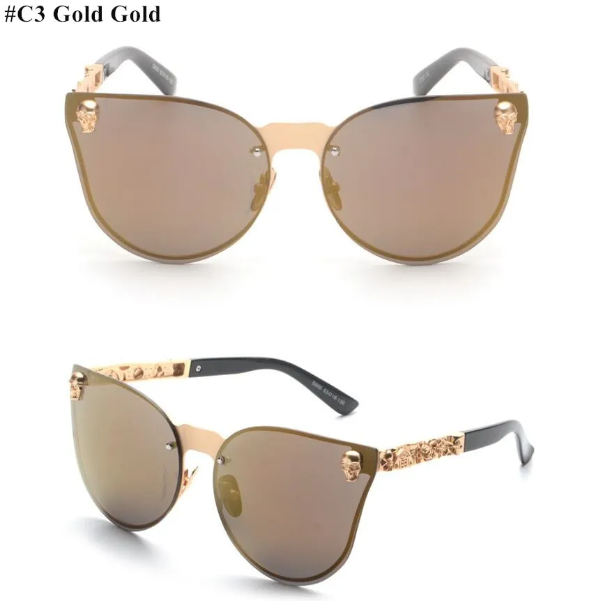 Oversize Pink Rose Gold Sunglasses with Jewel and Cat Eye Embellishments