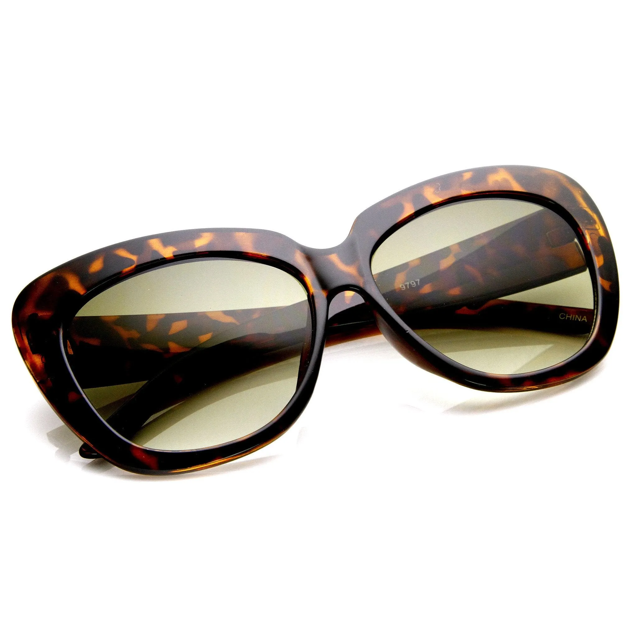 Oversize Womens Designer Cateye Fashion Sunglasses 9163