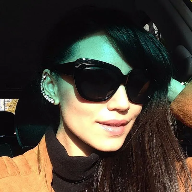 Oversize Womens Designer Cateye Fashion Sunglasses 9163